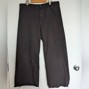 Gap wide leg high-rise raw hem 16